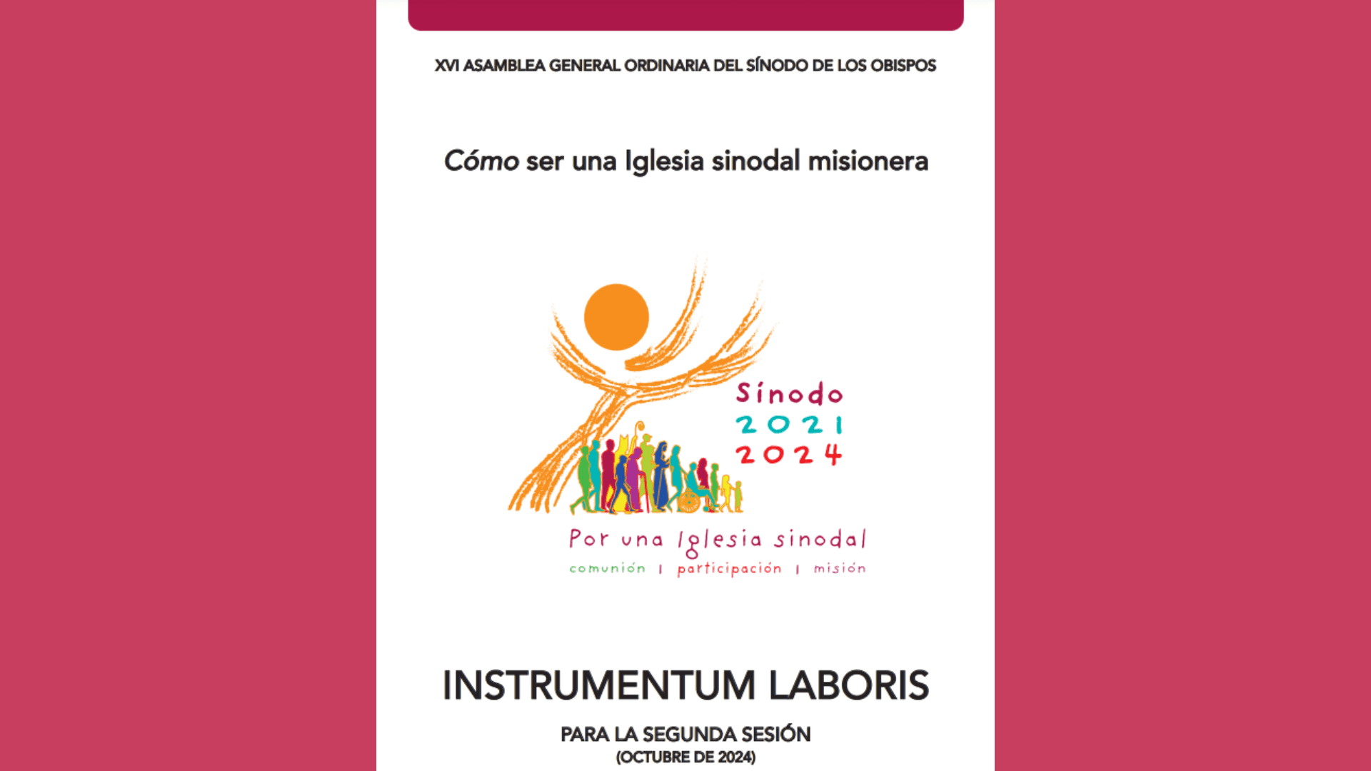 Instrumentum laboris – Segunda Sesión