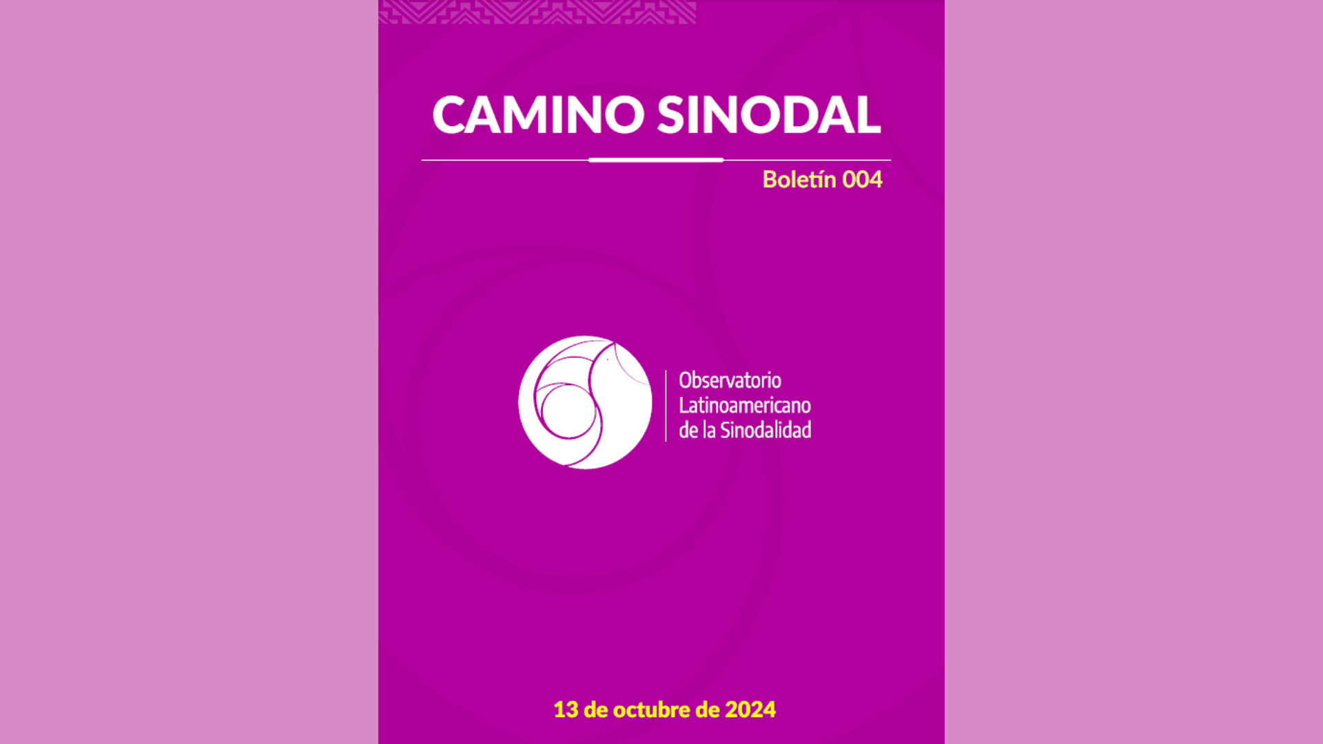 Camino Sinodal – Boletín 004