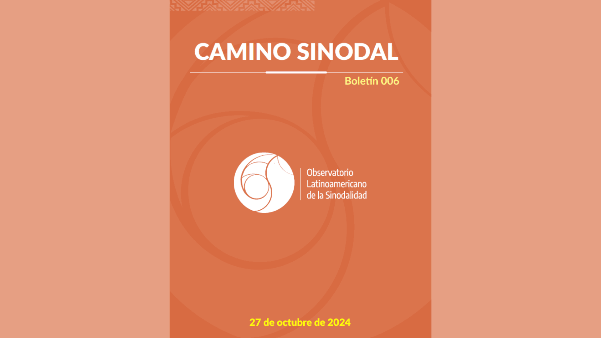Camino Sinodal – Boletín 006